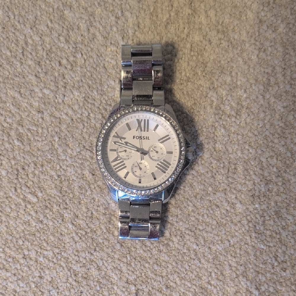 Fossil Cecile AM4481 Women's Stainless Steel Watch 2010s Style